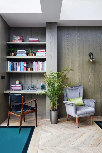 Office nook Mind-Blowing Broken Plan Living Room Ideas For Practical Sub-Divided Spaces