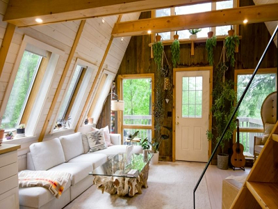 Panoramic view with more windows Epic Attic Additional Living Room Design Ideas To Copy For Private Place