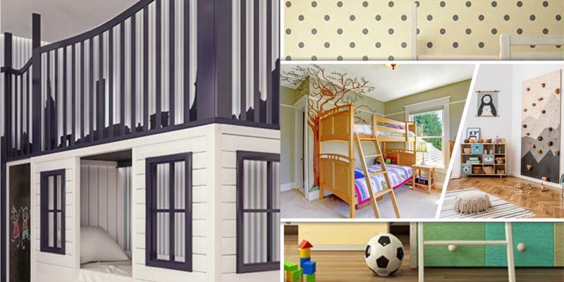Remarkable bedroom interior design for kids in an upgrading level2