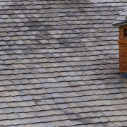 Close up chimney on the roof.