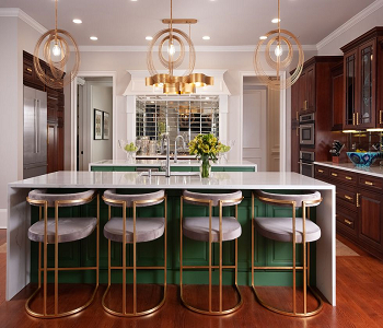 Glam with brass accents and jewel tones Unexpected Ways To Refresh Your Kitchen As The Essential Space
