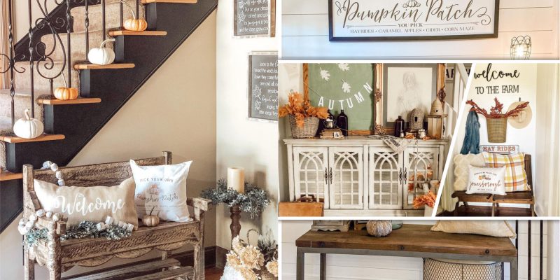 How to welcome fall seasons in your entryway 2