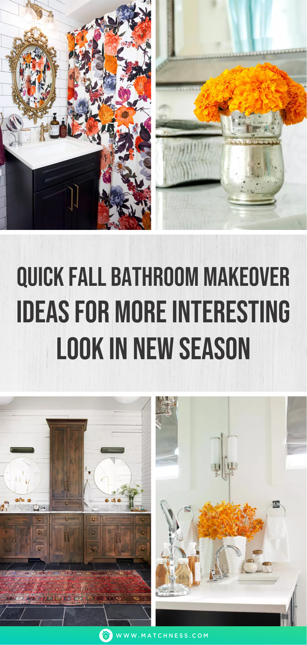 Quick fall bathroom makeover ideas for more interesting look in new season1