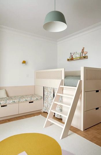 Reading nook with curtains to a bottom bunk Playful Practical Kids’ Reading Corners Design Ideas To Enjoy Creativity