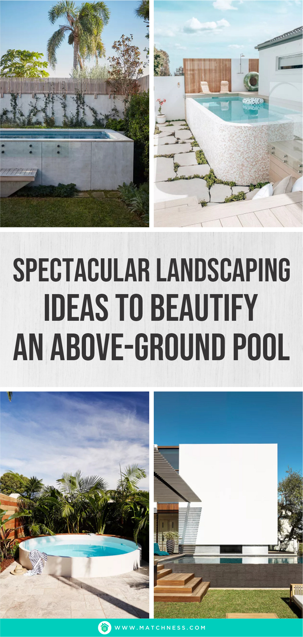 Spectacular landscaping ideas to beautify an above-ground pool1