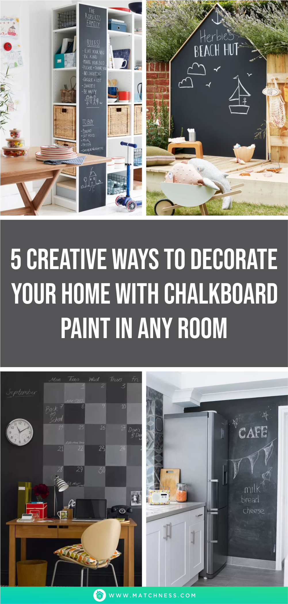 5 creative ways to decorate your home with chalkboard paint in any room1
