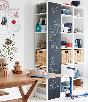 A bespoke storage unit 5 Creative Ways To Decorate Your Home With Chalkboard Paint In Any Room
