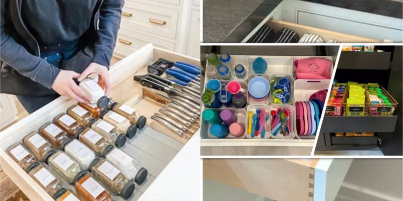 Above brilliant ways to organize your crowded kitchen drawers2
