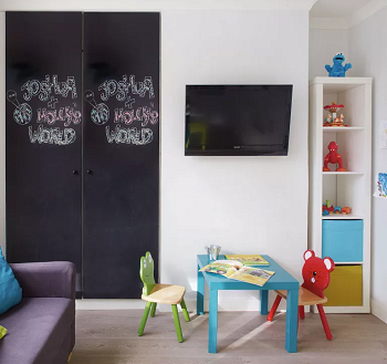 Chalk paint in a family room with personal touch 5 Creative Ways To Decorate Your Home With Chalkboard Paint In Any Room