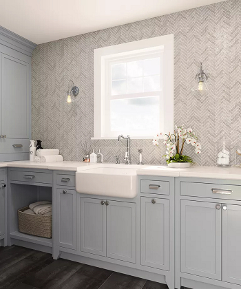 Clean mid-tone neutrals Elevating Washing Room Space With Paint Color For Style And Function