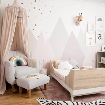 Delicate pastels Engaging Nursery Murals Ideas To Create A Paradise For Play