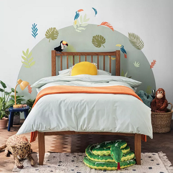 Frame furniture with mural Engaging Nursery Murals Ideas To Create A Paradise For Play