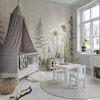 Go with big nature Engaging Nursery Murals Ideas To Create A Paradise For Play