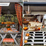 How to create an inviting outdoor fall scene2