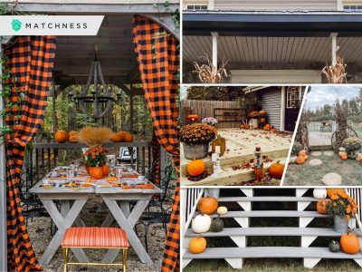 How to create an inviting outdoor fall scene2