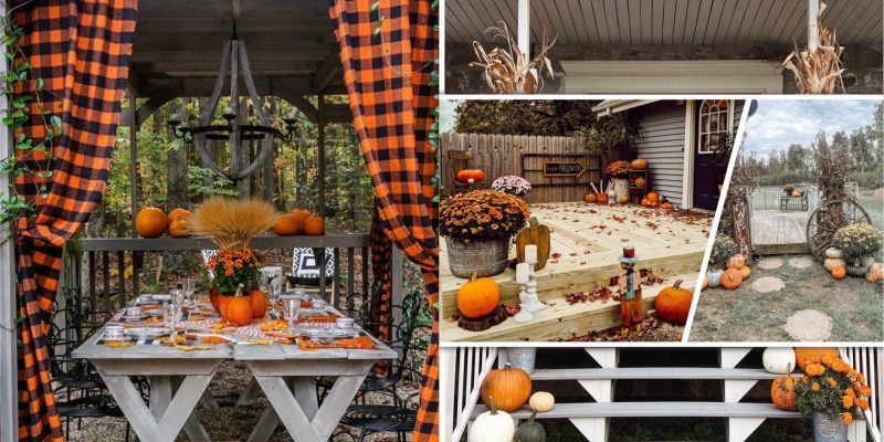 How to create an inviting outdoor fall scene2