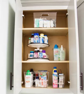 Lazy susan turntable Qualified Ways Of Medicine Storage And Organization For Greater Purpose