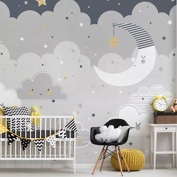 Tone for better sleep Engaging Nursery Murals Ideas To Create A Paradise For Play