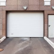Garage door at a modern building