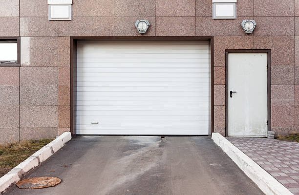 Garage door at a modern building