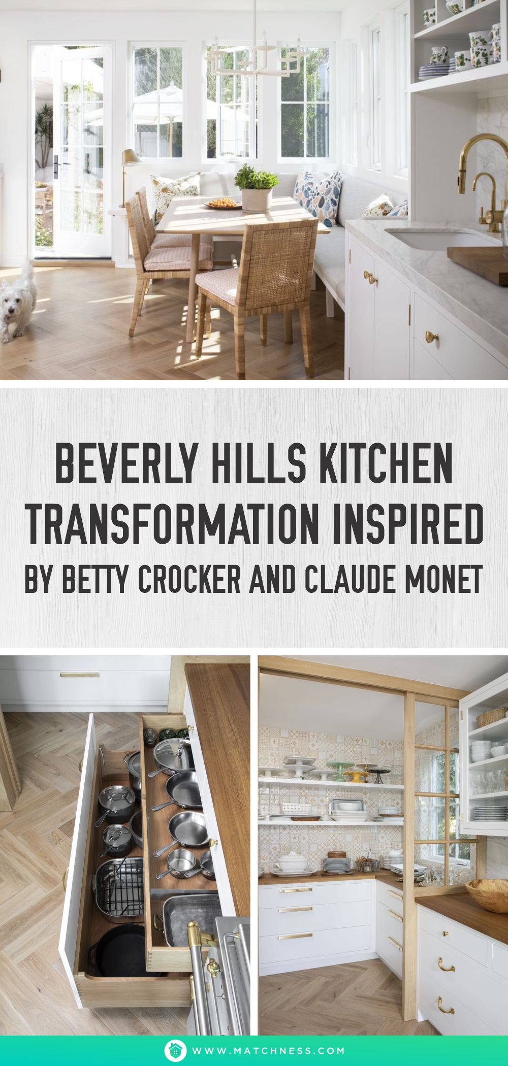 Beverly hills kitchen transformation inspired by betty crocker and claude monet1