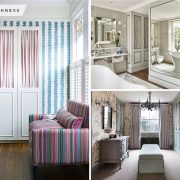 Elegant design with curtain to have inspiring closet presentation