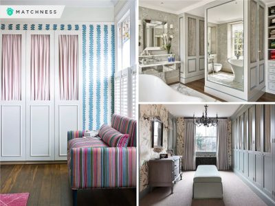 Elegant design with curtain to have inspiring closet presentation