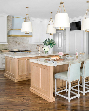 Elegant double island Exhilarating Double Kitchen Island Ideas For Inspiring And Practical Uses
