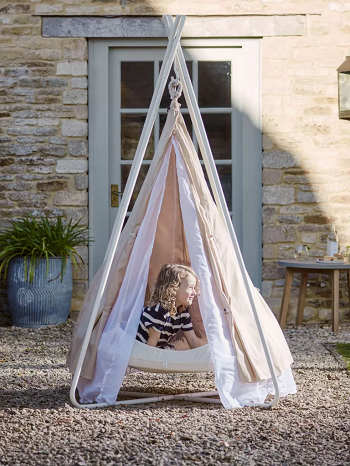 Mini bell tent Fun-Filled Environment Ideas To Entertain Kids In Garden Play Area