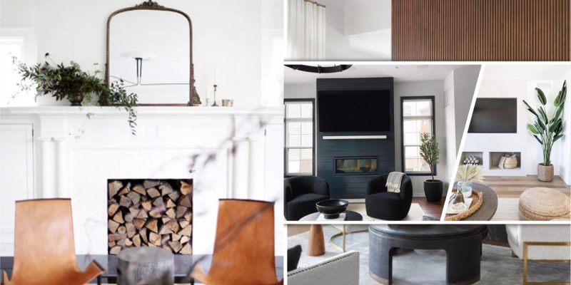 Most wanted faux fireplace ideas to warm up your space in winter2