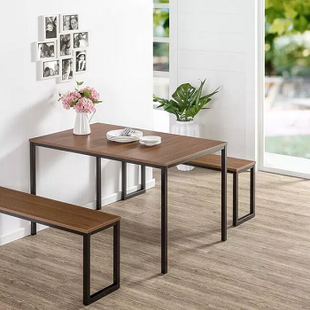 Santrell dining room for 4 person Dining Room With Benches Looks Better Than Chairs