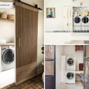Well-designed laundry room door ideas for funnier space