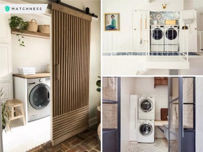 Well-designed laundry room door ideas for funnier space