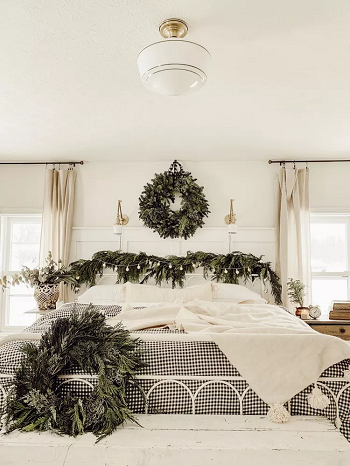 Bedroom with greenery Latest Christmas Bedroom Decor Ideas You Can Not Forget