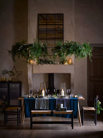 Branch chandelier Christmas Home Decoration Ideas For a Festive Look At Low-Cost
