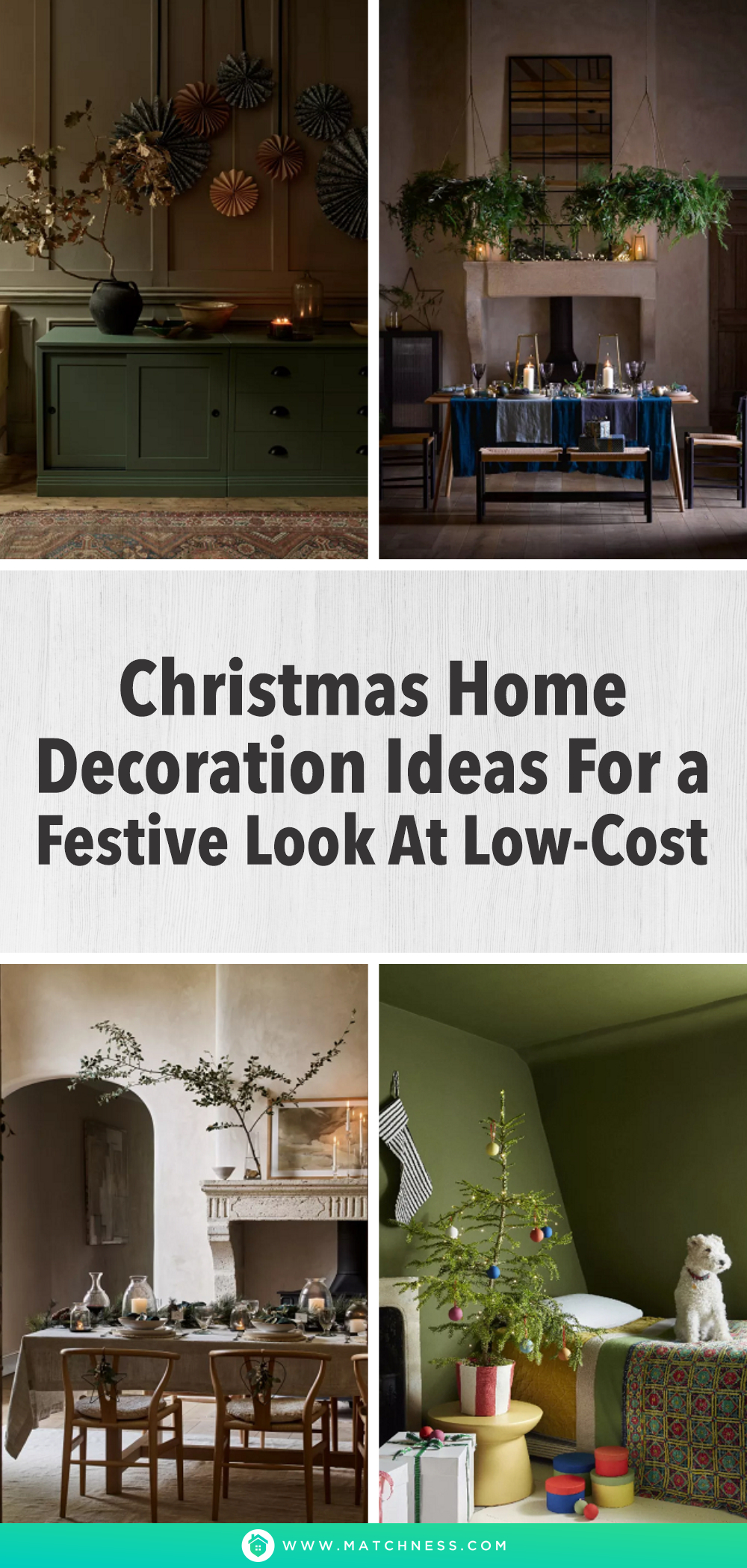 Christmas home decoration ideas for a festive look at low-cost`