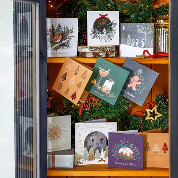 Line your card on the shelves How To Have Creative Christmas Card Display Ideas This Year