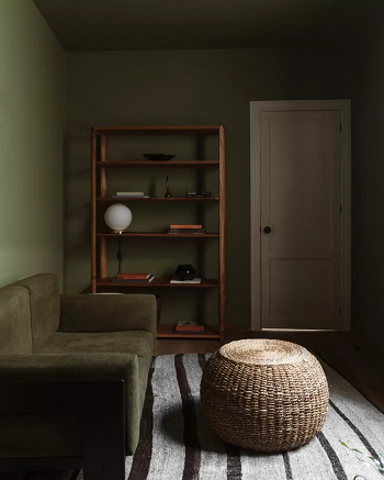 Match paint color with furniture Paint Tricks For Small Rooms To Have Tiny But Purposeful Space
