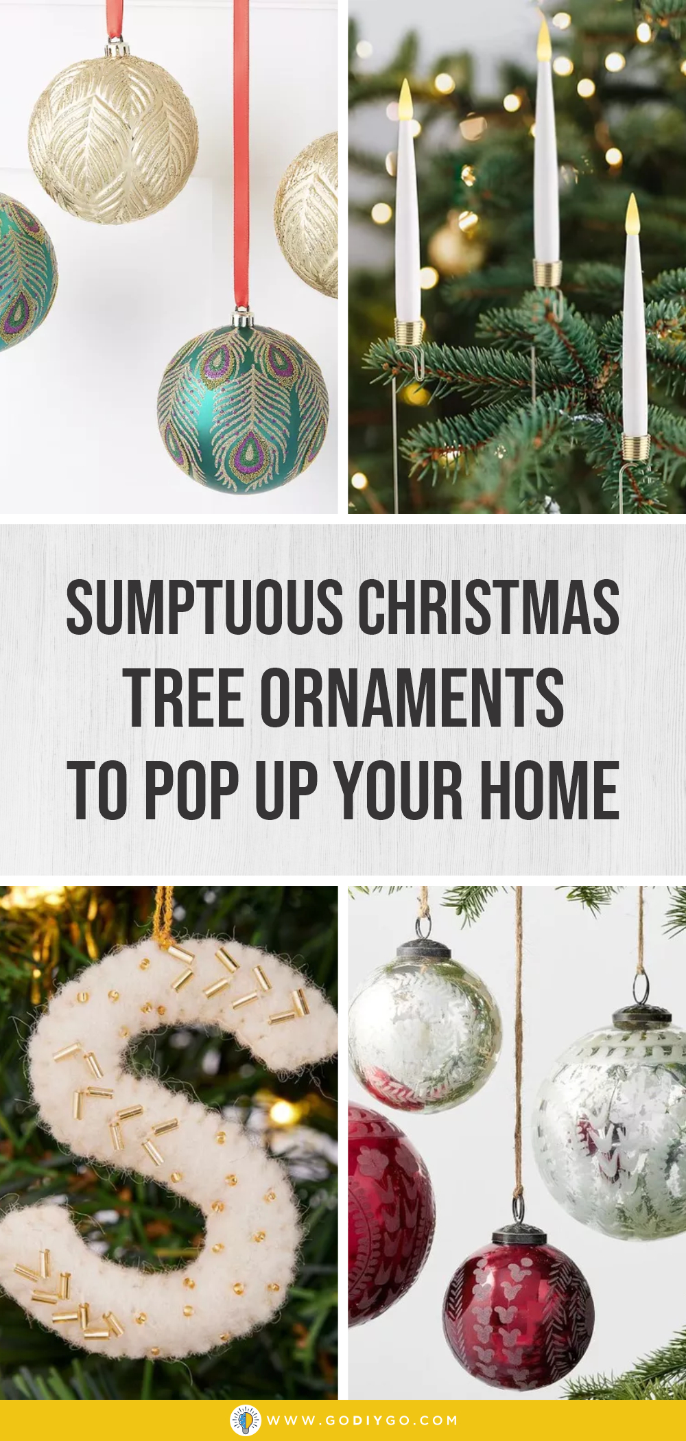 Sumptuous christmas tree ornaments to pop up your home1