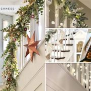 Up-to-date staircase decoration for the perfect festive christmas2