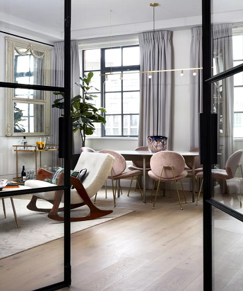 A warehouse vibe with crittall doors Crittall-Style Doors, Windows, And Room Dividers Ideas For Timeless Home Design