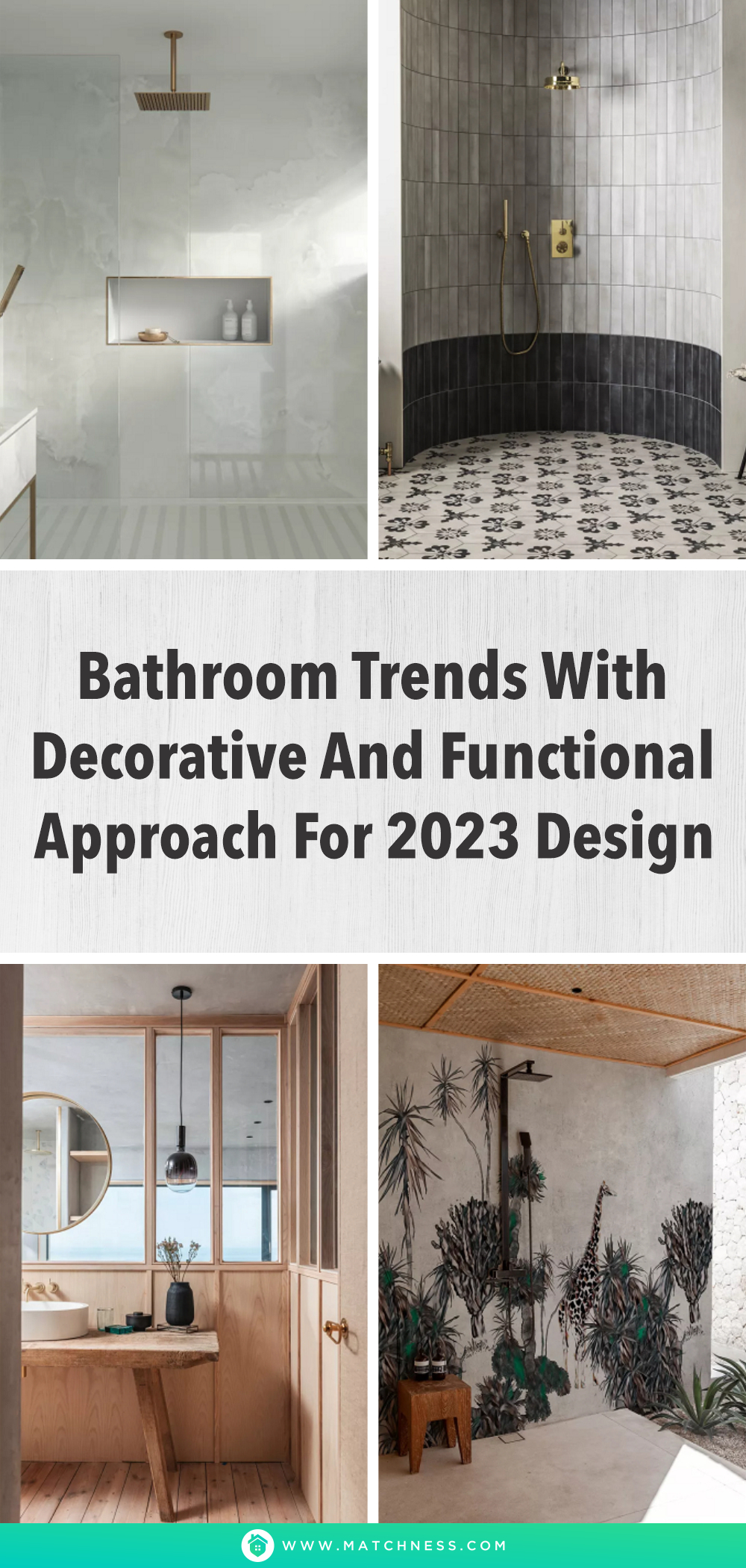Bathroom trends with decorative and functional approach for 2023 design1