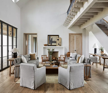 Crittall doors with natural materials Crittall-Style Doors, Windows, And Room Dividers Ideas For Timeless Home Design