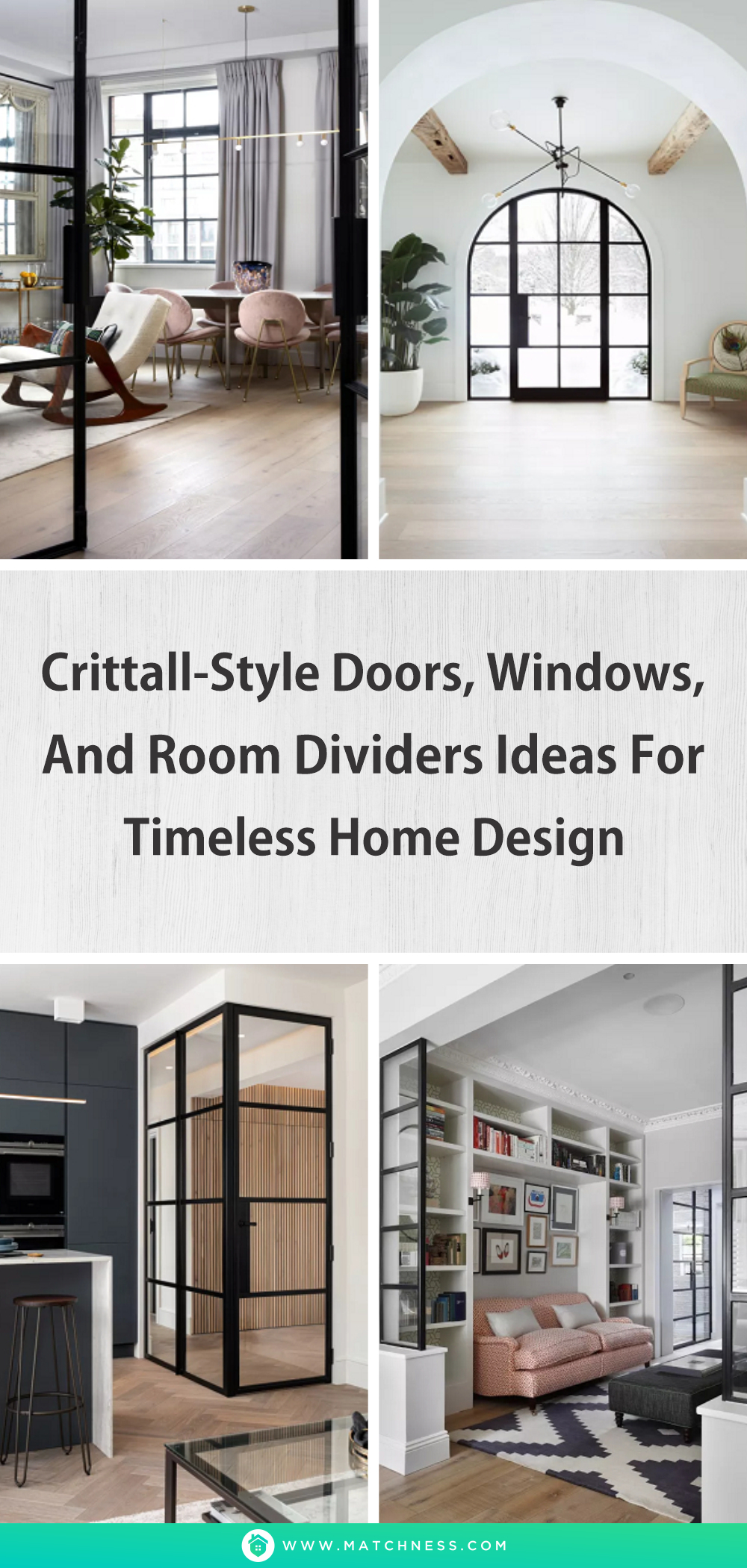 Crittall-style doors, windows, and room dividers ideas for timeless home design1