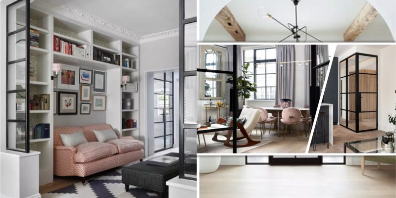 Crittall-style doors, windows, and room dividers ideas for timeless home design2