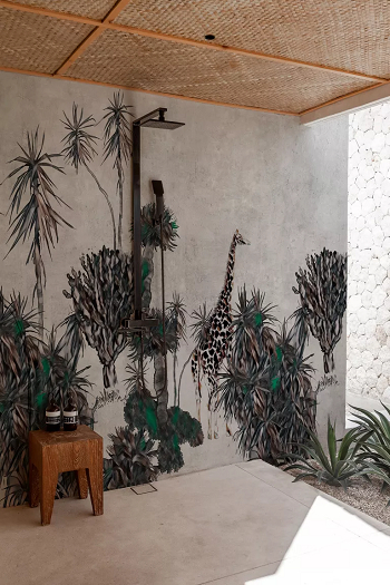 Jungle motifs bathroom Bathroom Trends With Decorative And Functional Approach For 2023 Design