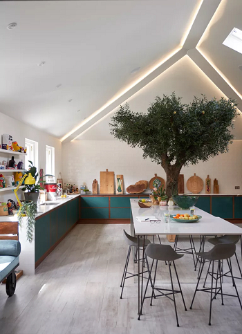 Kitchen with trees Hottest Kitchen Trends In 2023 For New Space-Saving Home Design