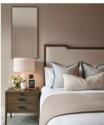 Mirrors to reflect light Bedroom Decorating Ideas With A King Size Bed In A Small Room