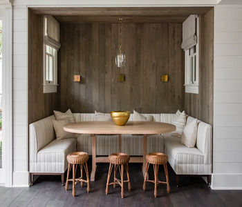 Modern banquette seating Aesthetic Dining Table Trends To Add Unforgettable Style