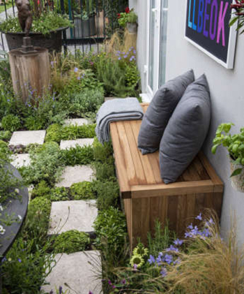 Planting to soften paving edges Visually Interesting Paving Ideas For Small Gardens In Compact Yards